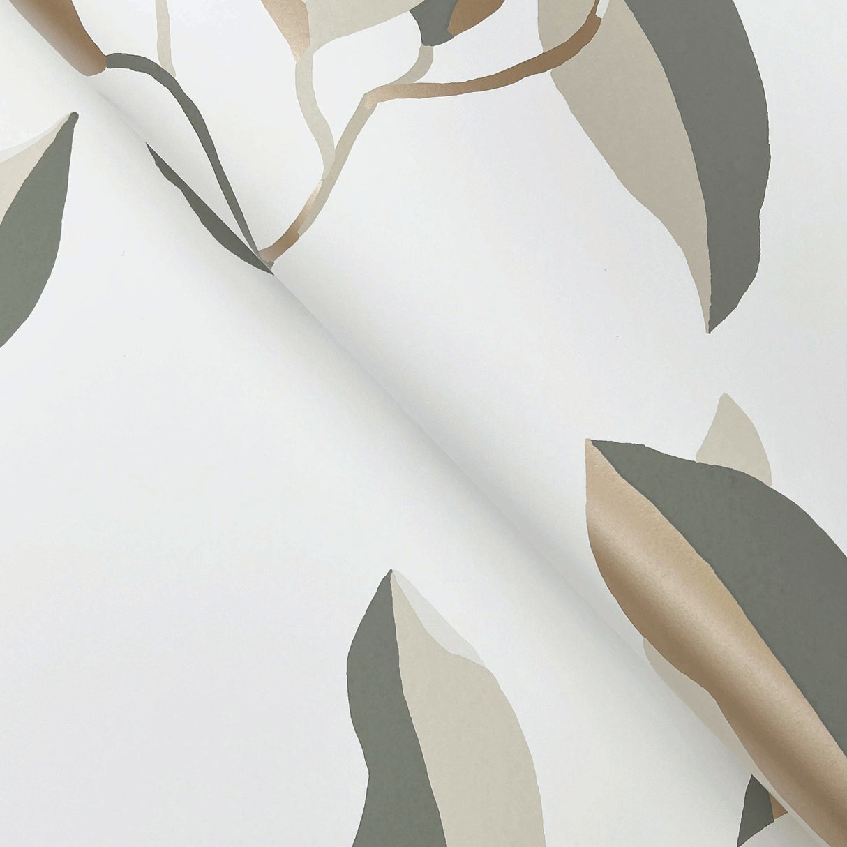 Brushwork Branches Neutral & Gold by York Wallcoverings Botanical Wallpaper – York Wallcoverings ZM2876