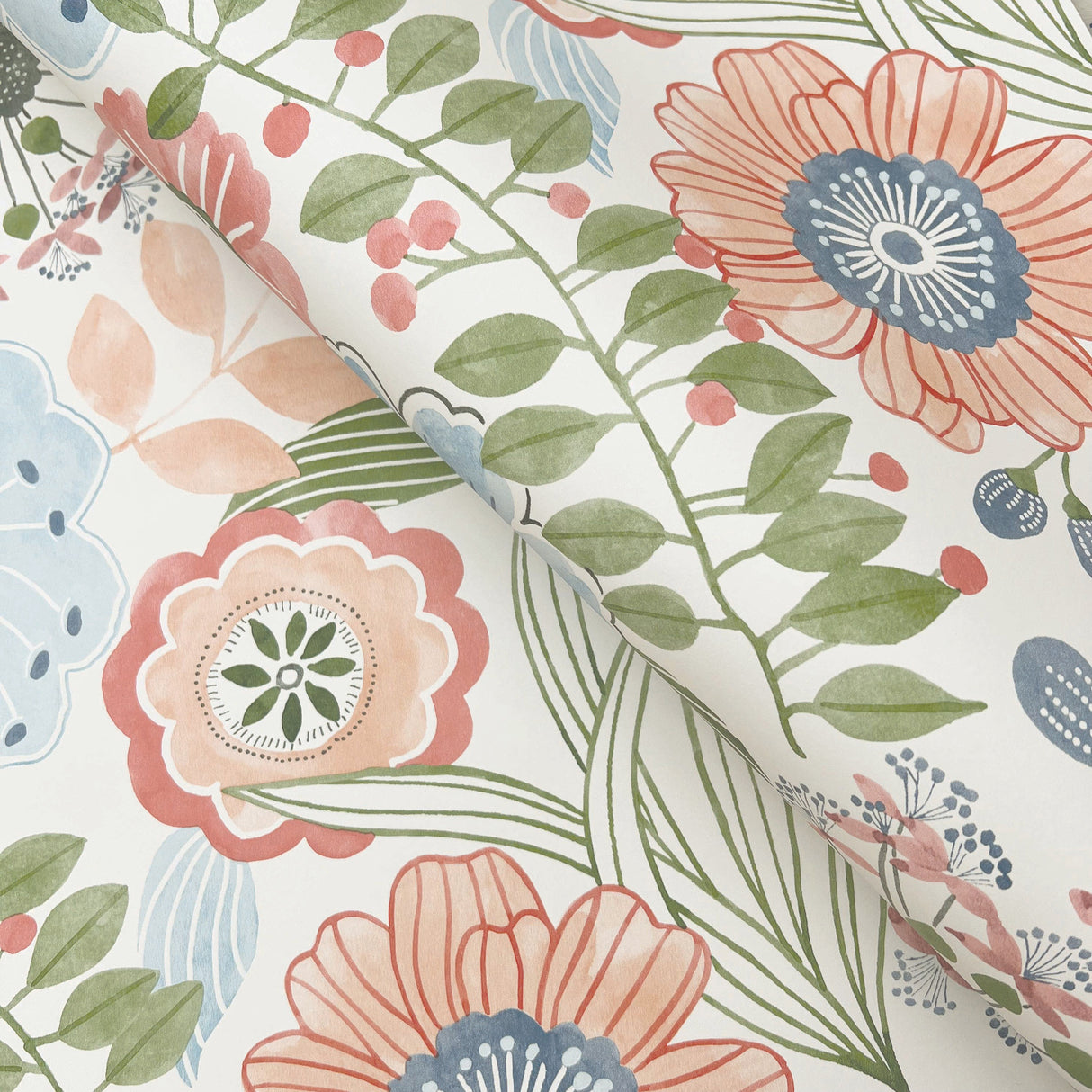 Artistic Bouquet Multicolor by York Wallcoverings Wallpaper – York Wallcoverings ZM2893