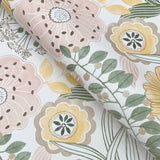 Artistic Bouquet Coral & Lemon by York Wallcoverings Floral Wallpaper – York Wallcoverings ZM2895