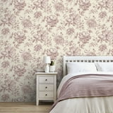 Gabriela Pink by Fine Decor Floral Wallpaper – Brewster Home Fashions FD43609