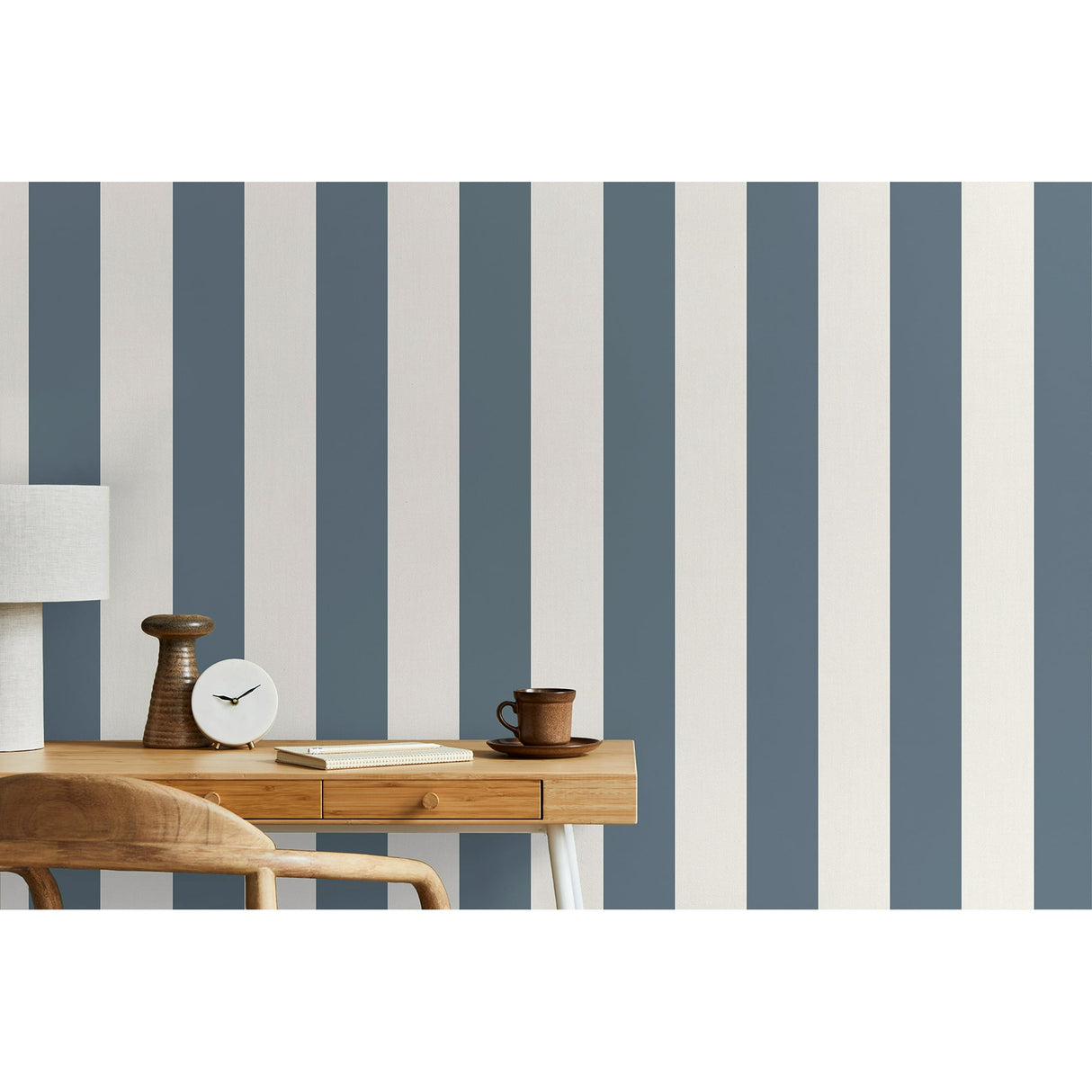 Tavish Blue by Fine Decor Stripe Wallpaper – Brewster Home Fashions FD43458