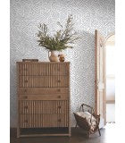 Sirih Navy by Antonina Vella Geometric Non Woven Wallpaper- York Designer Series AB3083