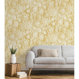 Dacre Yellow by Fine Decor Floral Wallpaper – Brewster Home Fashions FD42597