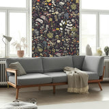 Hoppmosse Midnight by Boråstapeter Whimsical Forest Animal Wallpaper – Schumacher 1452