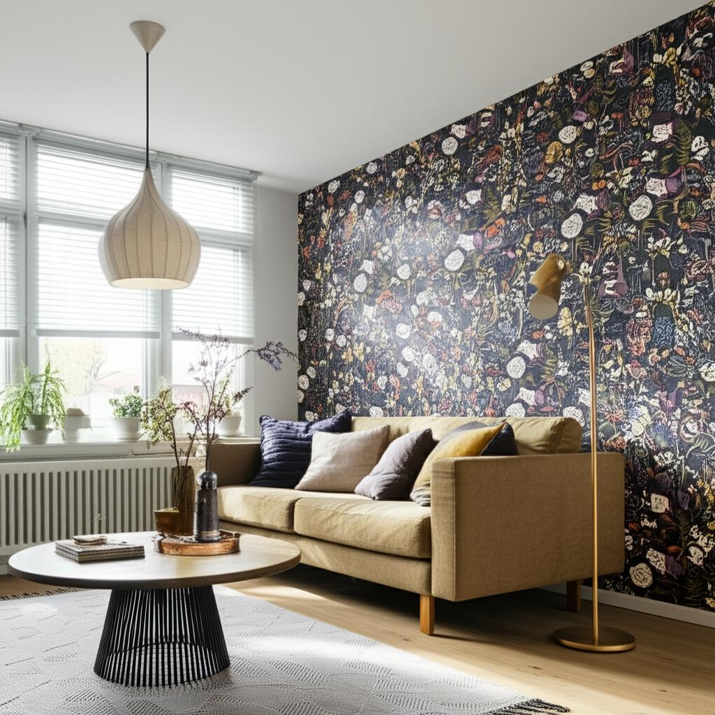 Hoppmosse Midnight by Boråstapeter Whimsical Forest Animal Wallpaper – Schumacher 1452