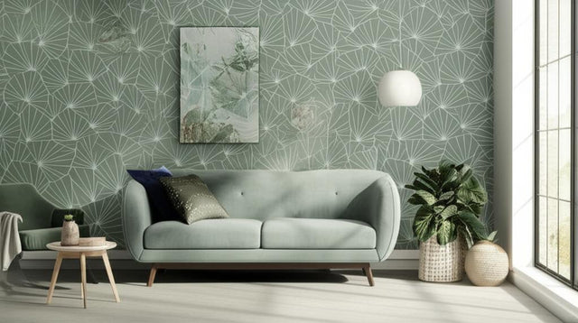 Stjarnflor Mineral by Boråstapeter Modern Geometric Wallpaper – Schumacher 1465