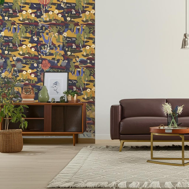 Flyttfrö Multi by Boråstapeter Mystical Landscape Wallpaper – Schumacher 1479