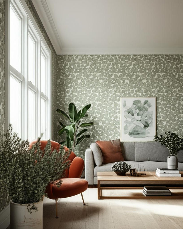 Romans Leaf by Boråstapeter Scandinavian Leaf Wallpaper – Schumacher 1769
