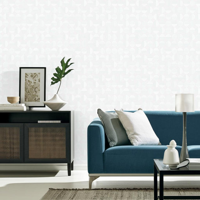 Vertigo Pearl Geometric Wallpaper by Boråstapeter – Schumacher 1776