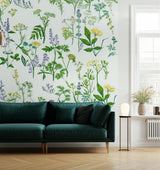 Köksväxter Leaf by Boråstapeter Botanical Wildflower Wallpaper – Schumacher 1789