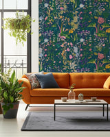 RABARBER Charcoal Multi by Boråstapeter Botanical Wallpaper – Schumacher 1791