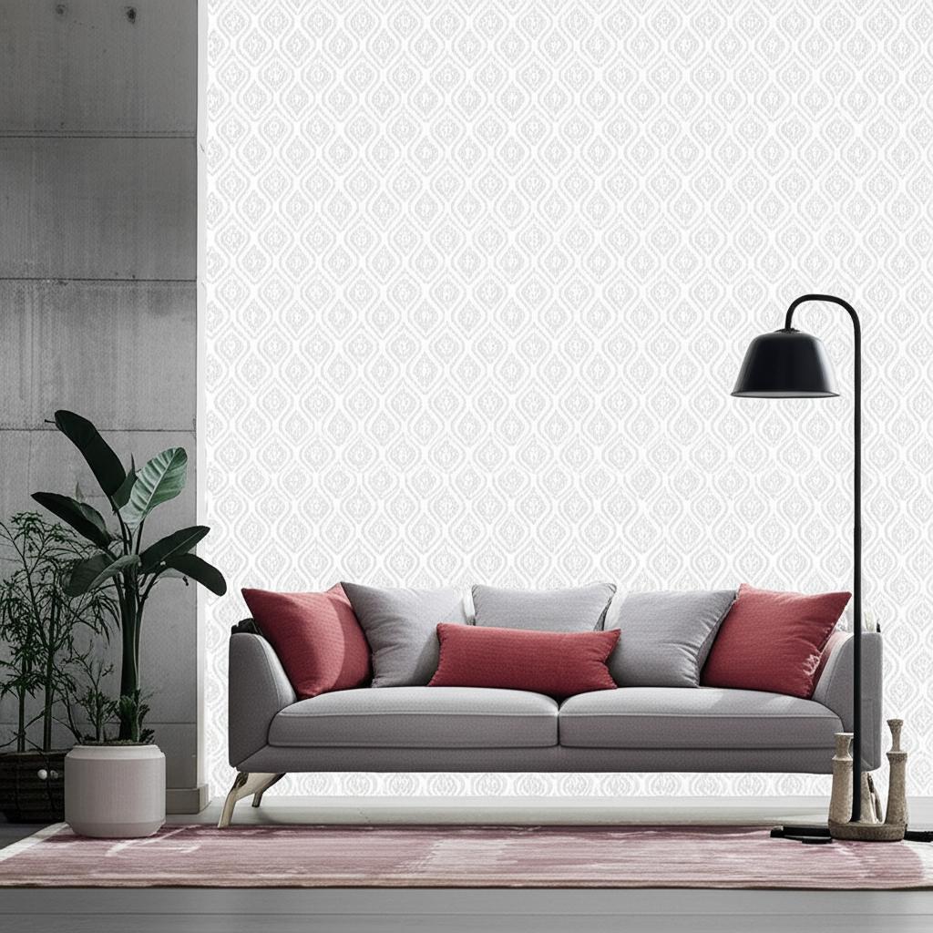 Jaipur Linen Grey by Boråstapeter Scandinavian Heritage Wallpaper – Schumacher 1935