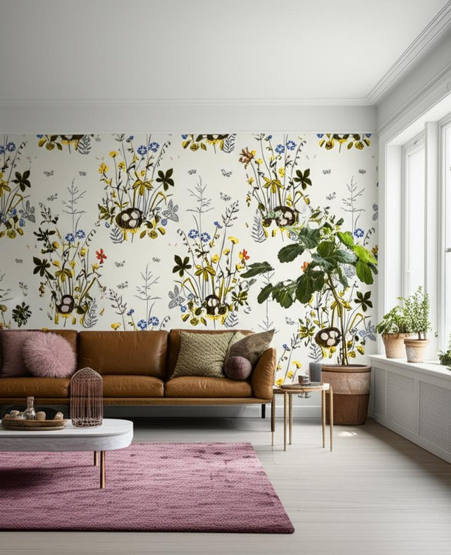 Fågelbo Multi by Boråstapeter Poetic Spring Garden Wallpaper – Schumacher 1961