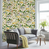 ROS OCH LILJA Ivory by Boråstapeter Scandinavian Floral Wallpaper – Schumacher 1962