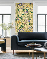 Ros Och Lilja Ochre by Boråstapeter Scandinavian Floral Wallpaper – Schumacher 1963
