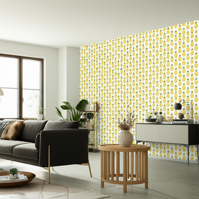 Prunus Yellow by Boråstapeter Vintage Plum Scandinavian Wallpaper – Schumacher 1975