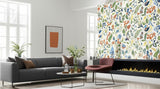 Herbarium Multicolor by Boråstapeter Whimsical Botanical Wallpaper – Schumacher 1978