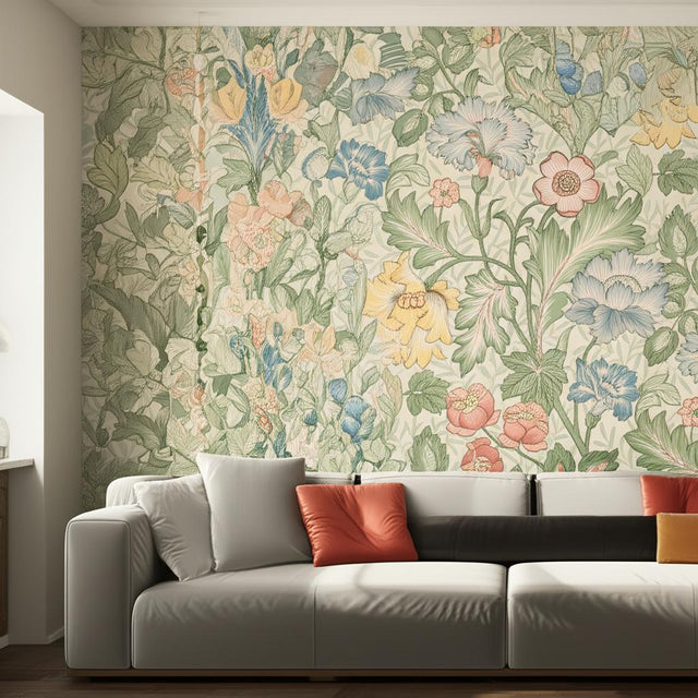 Jane Mural Leaf by Boråstapeter Vintage Floral Wallpaper – Schumacher 2036