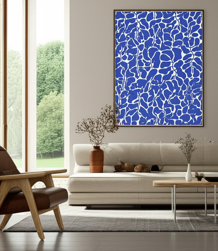 My Secret Garden Cobalt by Boråstapeter Botanical Wallpaper – Schumacher 2072