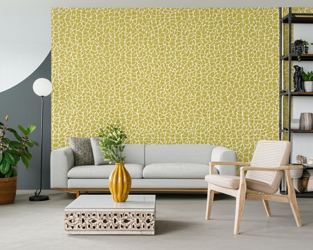 My Secret Garden Ochre by Boråstapeter Bold Botanical Wallpaper – Schumacher 2074