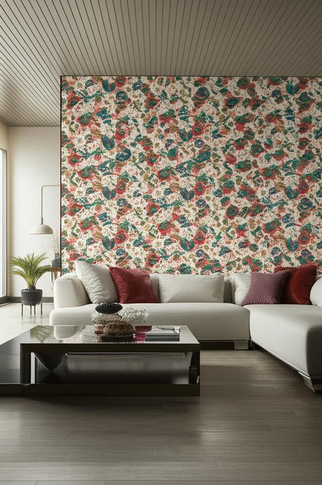 Kvackstepp Multi by Boråstapeter Whimsical Floral Animal Wallpaper – Schumacher 2086