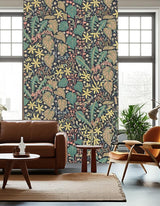Zingkorre Mural Midnight Multi by Boråstapeter Whimsical Animal Scenic Wallpaper – Schumacher 2094