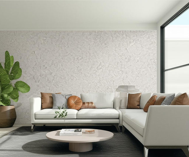 Travertine Stone by Boråstapeter Textured Neutral Wallpaper – Schumacher 2287