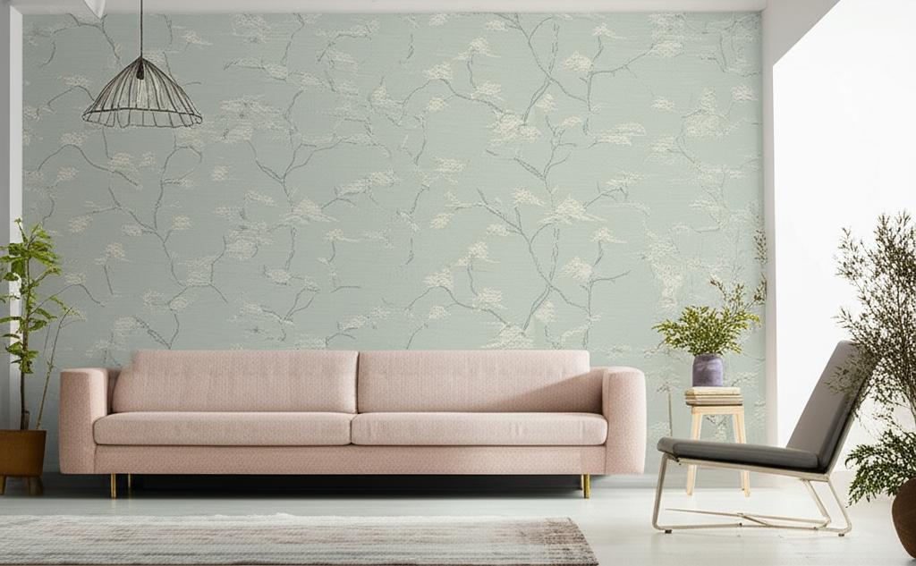 Temple Tree Mineral by Boråstapeter Japanese Bonsai Tree Wallpaper – Schumacher 3103