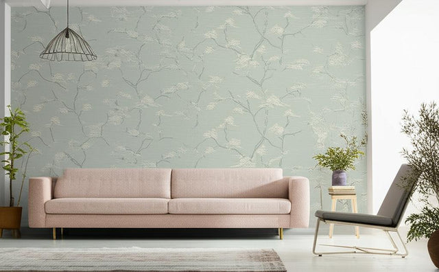 Temple Tree Mineral by Boråstapeter Japanese Bonsai Tree Wallpaper – Schumacher 3103