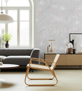 Umbrella Leaves Grey by Boråstapeter Modern Botanical Wallpaper – Schumacher 3120