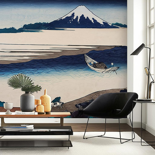 Hokusai Mural Blue by Boråstapeter Japanese Scenic Wall Mural – Schumacher 3142
