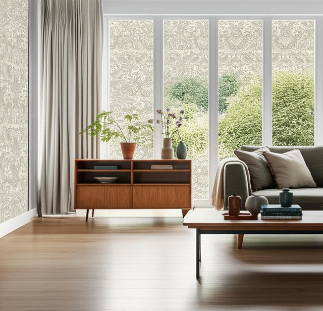 Blomsterfröjd Natural Floral Arts and Crafts Wallpaper by Boråstapeter – Schumacher 3293