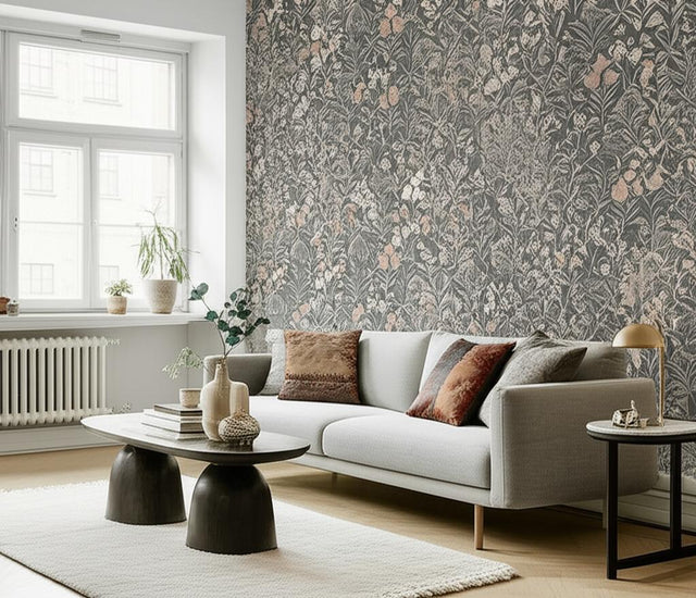 Ång Spruce by Boråstapeter Scandinavian Floral Wallpaper – Schumacher 3969