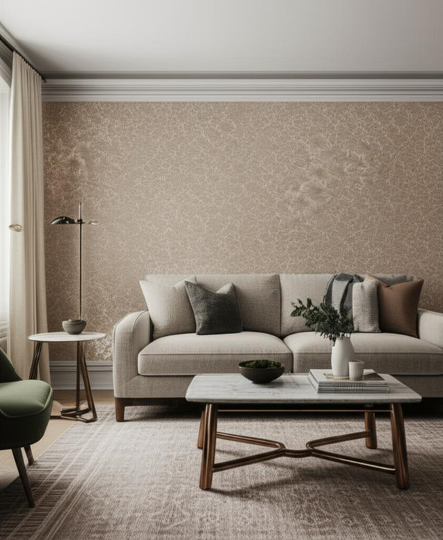 Gabriella Clay by Boråstapeter Mid-Scale Floral Wallpaper – Schumacher 3973