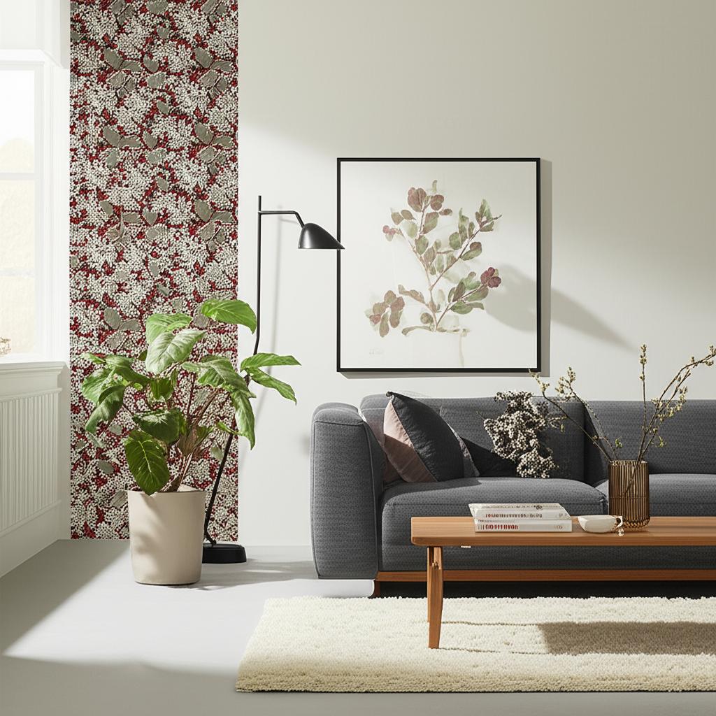Aratorp Red Floral Wallpaper by Boråstapeter – Schumacher 4161