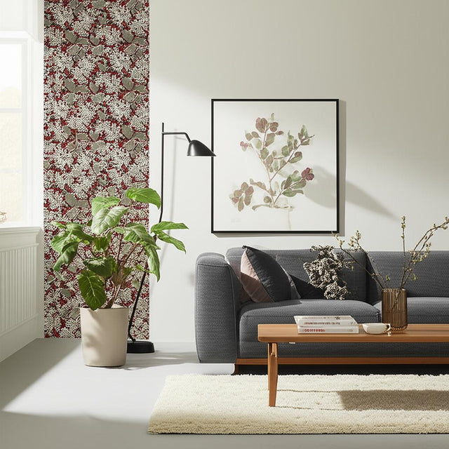 Aratorp Red Floral Wallpaper by Boråstapeter – Schumacher 4161