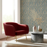 KRYDDHYLLAN Mineral by Boråstapeter Botanical Wallpaper – Schumacher 4187