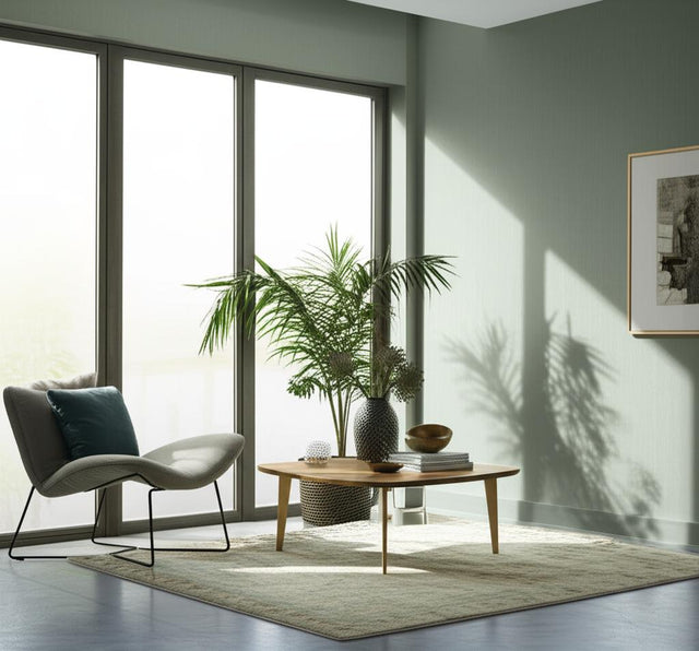 Linen Jade by Boråstapeter Minimalist Textured Wallpaper – Schumacher 4419