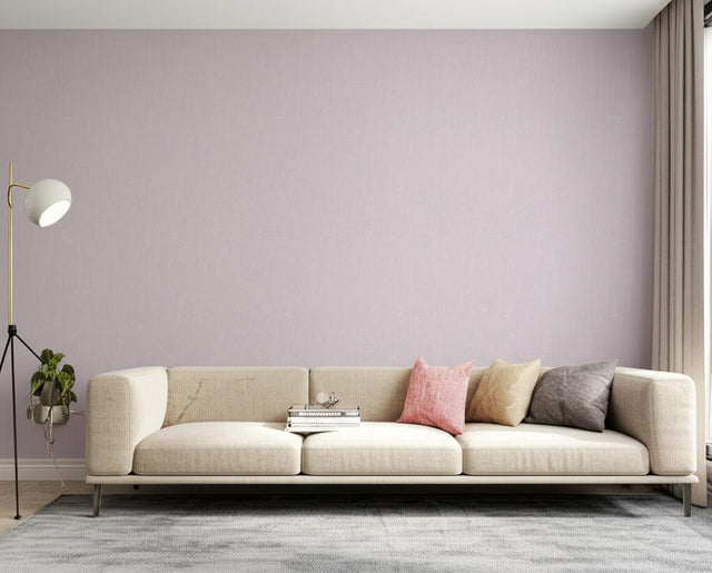 Linen Lavender Blush by Boråstapeter Minimalist Textured Wallpaper – Schumacher 4434