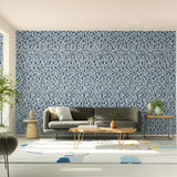 Johan Blue Splatter-Paint Wallpaper by Boråstapeter – Schumacher 4513