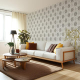Pigkammaren Umber by Boråstapeter Classic Medallion Wallpaper – Schumacher 4525