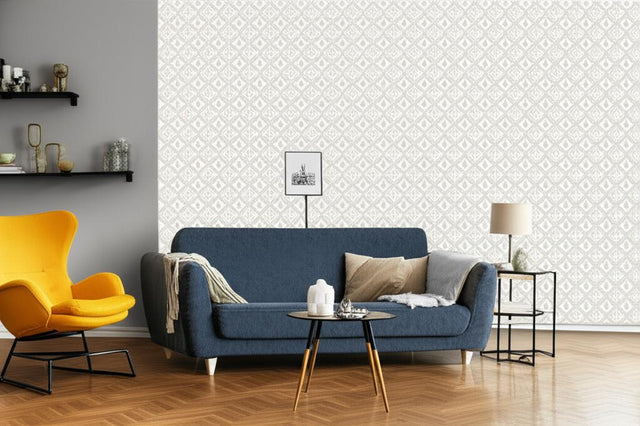 Loka Grey and Gold Geometric Wallpaper by Boråstapeter – Schumacher 4528