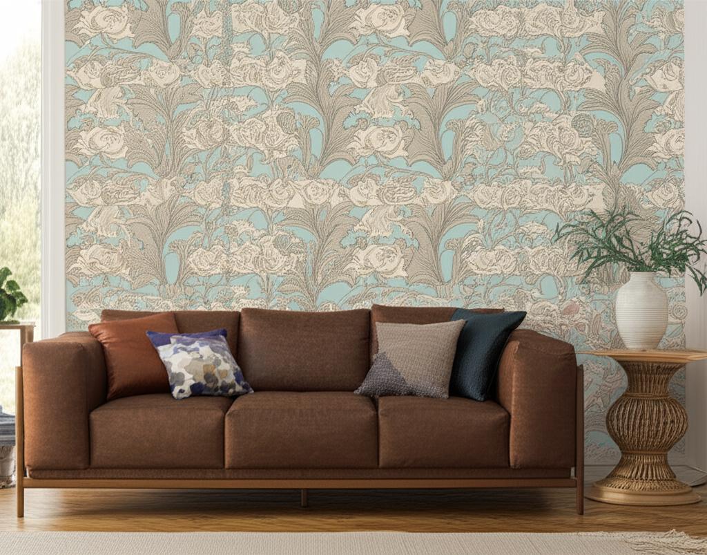 SIRI Mineral by Boråstapeter Large-Scale Floral Wallpaper – Schumacher 4538