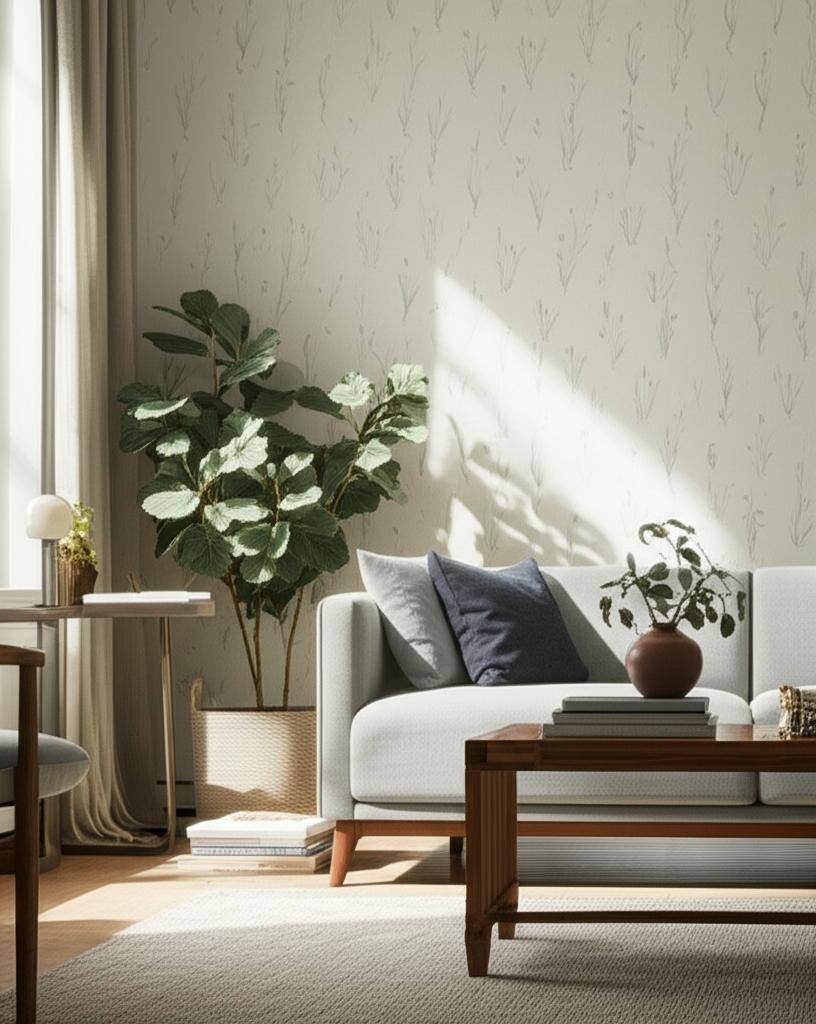 Moorland Stone by Boråstapeter Botanical Wallpaper – Schumacher 4712