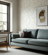 Forest Berries Ochre and Ivory by Boråstapeter Botanical Wallpaper – Schumacher 4713