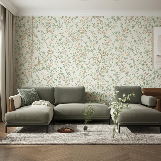 Forest Berries Leaf and Stone by Boråstapeter Botanical Wallpaper – Schumacher 4714