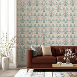 Sippor Multi by Boråstapeter Cheerful Scandinavian Floral Wallpaper – Schumacher 4812