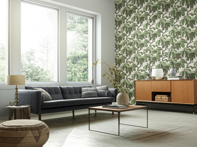 KASTANJ Leaf by Boråstapeter Large-Scale Chestnut Branches Wallpaper – Schumacher 4839