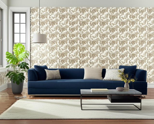 KASTANJ Stone by Boråstapeter Large-Scale Chestnut Branches Wallpaper – Schumacher 4840