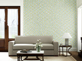 Coral Leaf Blue by Schumacher Surface Printed Wallpaper – Schumacher 203683